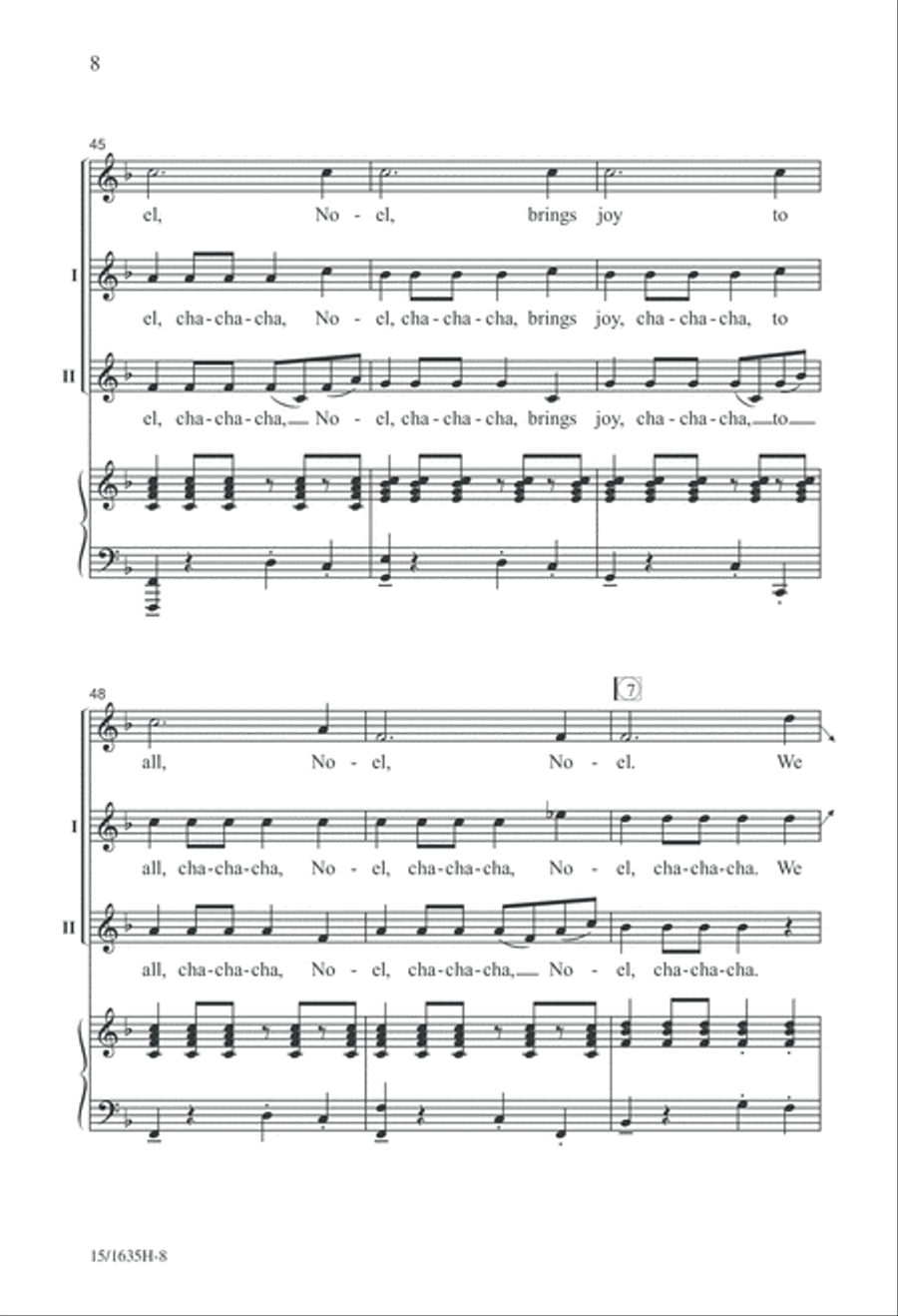 The Noel Cha-Cha 2-Part scores gallery preview page 8
