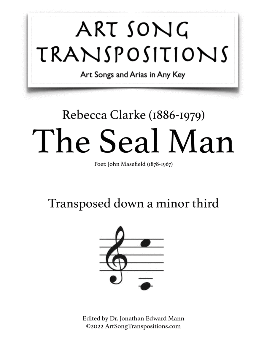 CLARKE: The Seal man (transposed down a minor third) Voice scores gallery preview page 1
