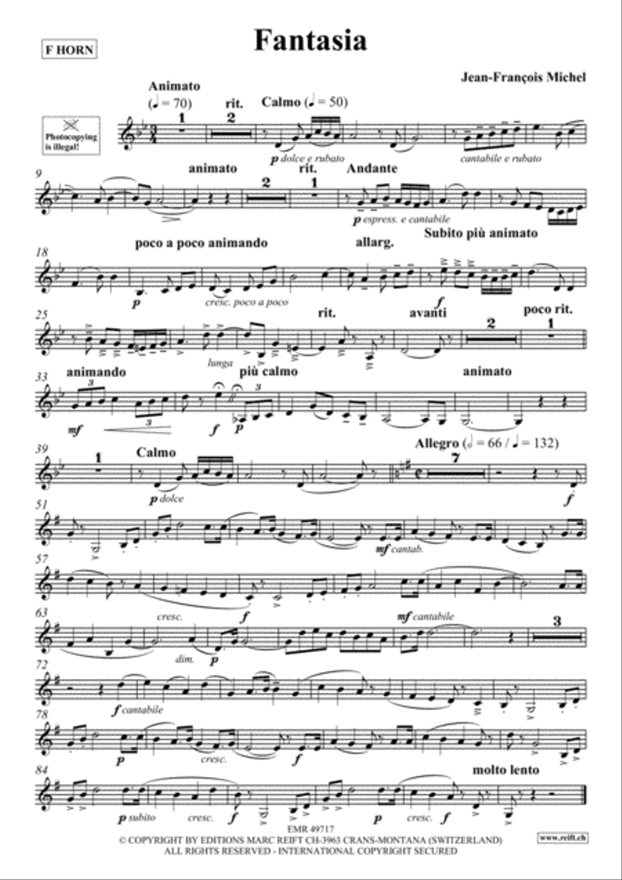 Fantasia Horn scores gallery preview page 2