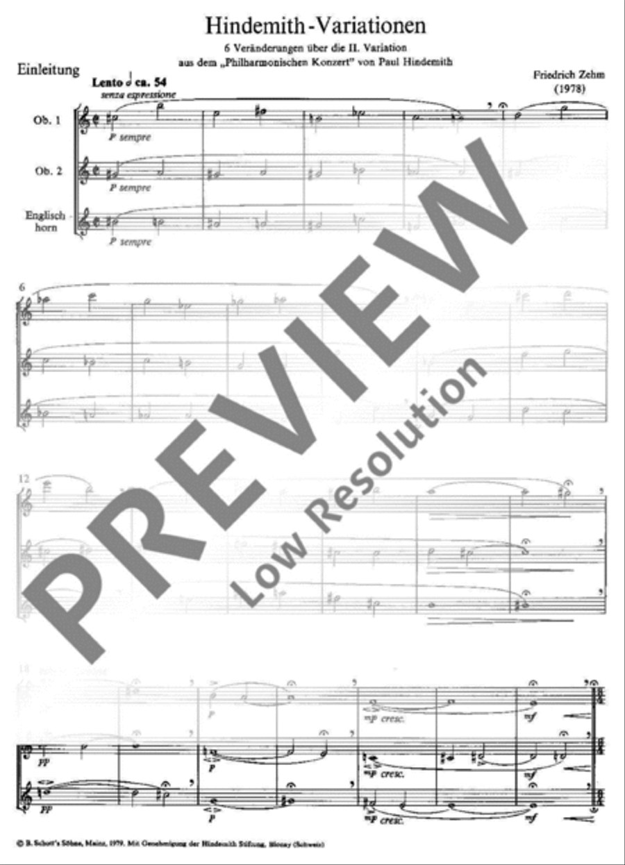 Hindemith Variations Hindemith Variations English Horn scores gallery preview page 6