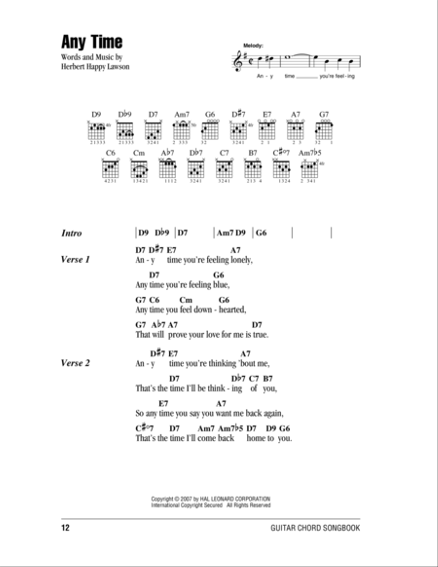 Any Time Electric Guitar scores gallery preview page 1