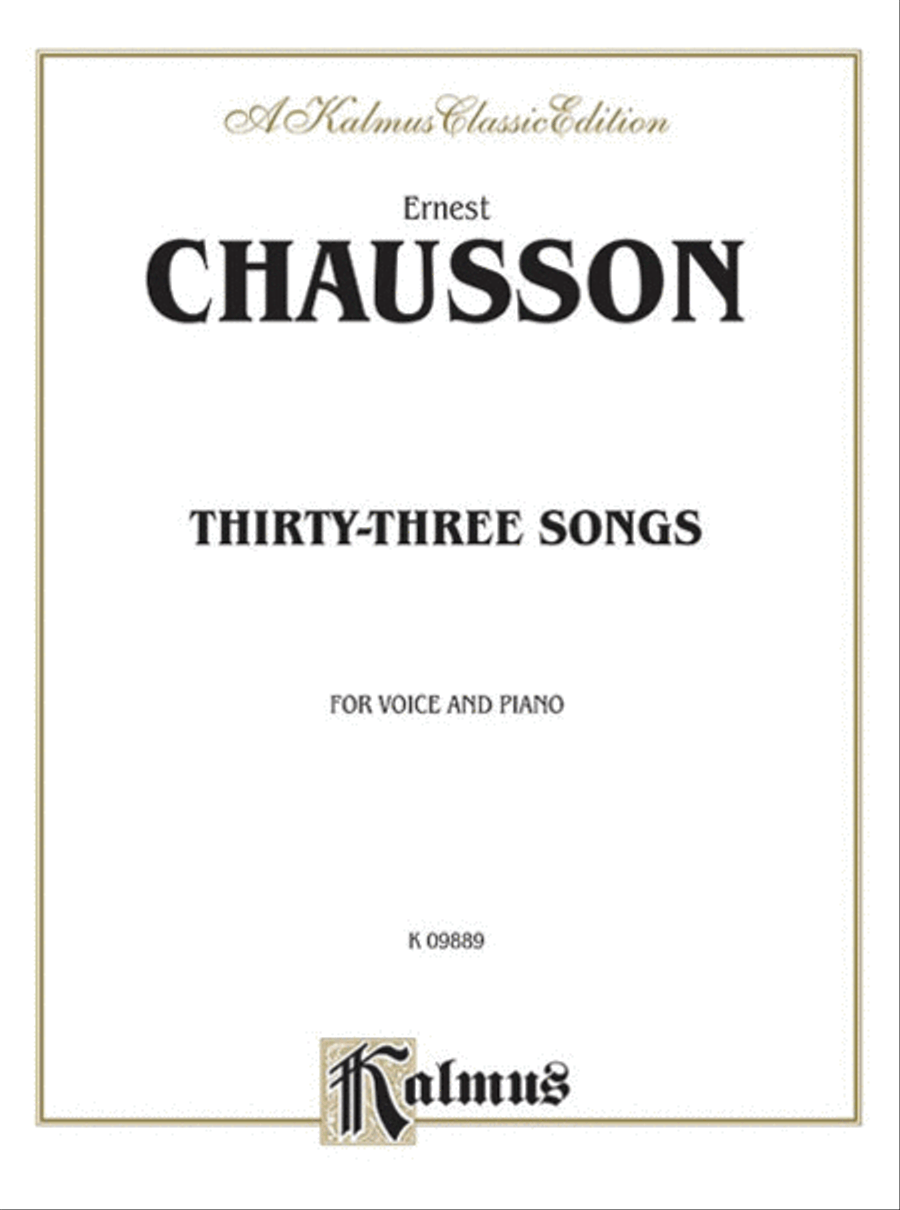 Thirty-Three Songs Voice scores gallery preview page 1
