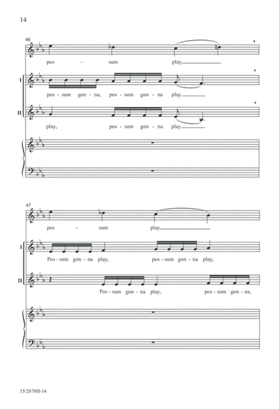 Possum Gonna Play... 2-Part scores gallery preview page 15