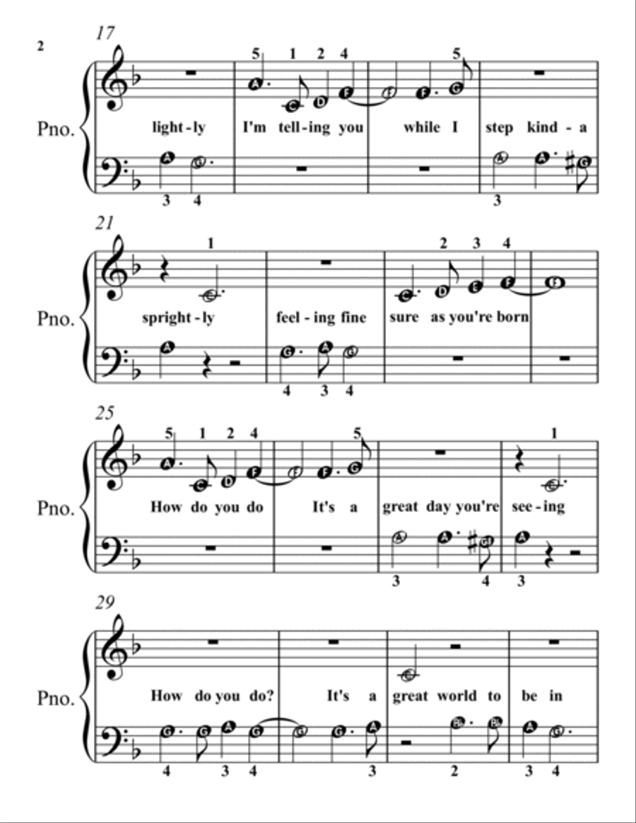 How Do You Do? How Do You Do? Easy Piano scores gallery preview page 2
