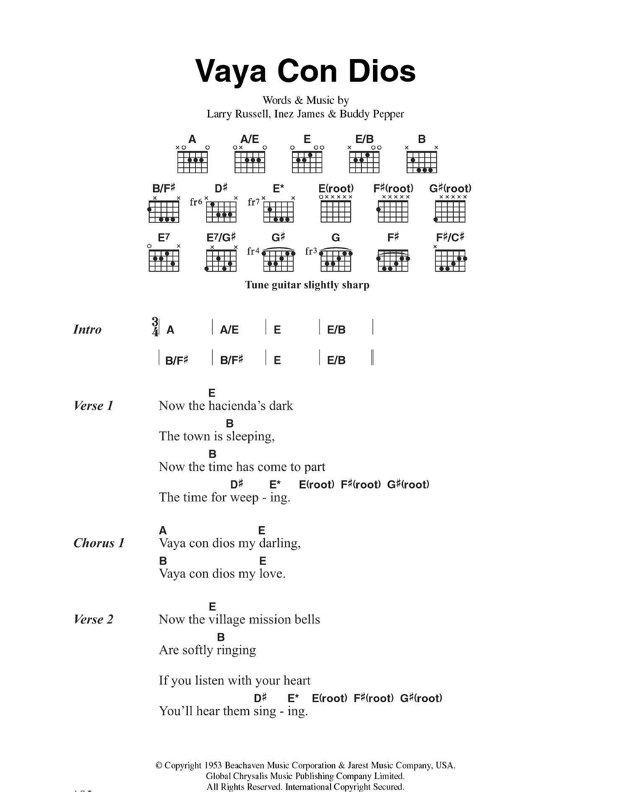 Vaya Con Dios Vaya Con Dios Acoustic Guitar scores gallery preview page 1