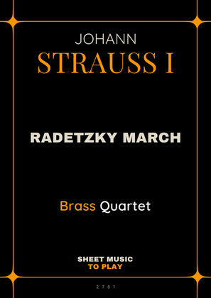 Radetzky March - Brass Quartet (Full Score and Parts)