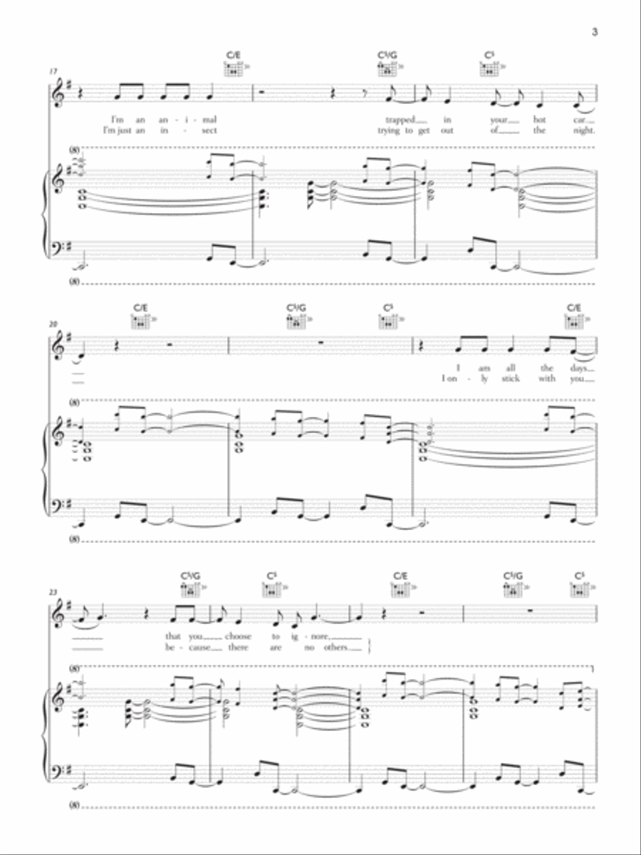 All I Need Piano, Vocal, Guitar scores gallery preview page 2