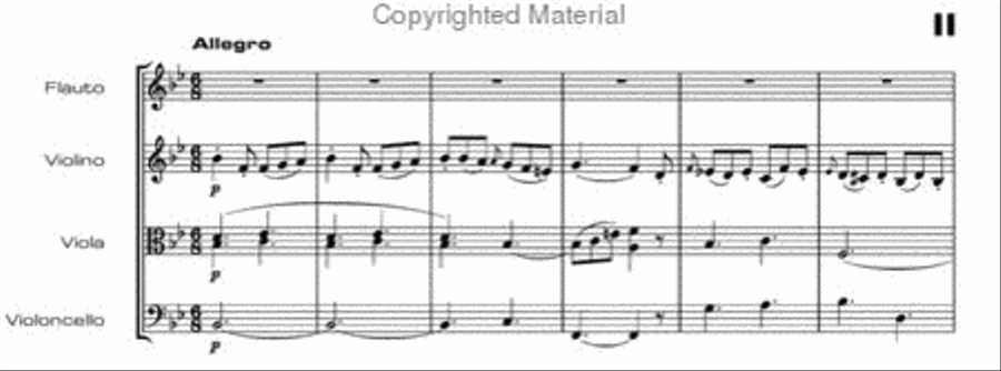 Flute quartets Flute Quartet scores gallery preview page 3