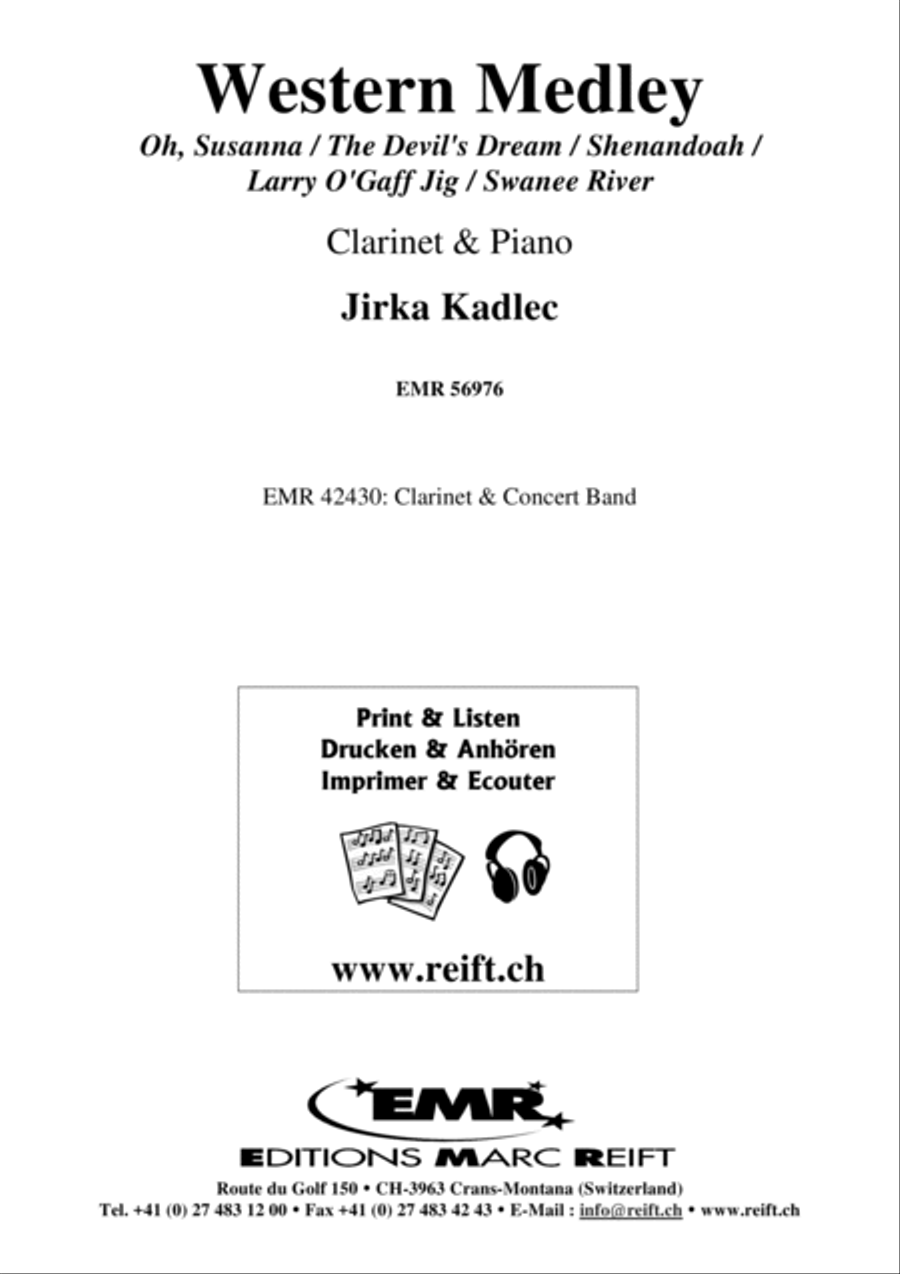 Western Medley Clarinet Solo scores gallery preview page 2