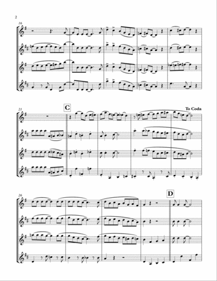 Java Jive Woodwind Quartet scores gallery preview page 2