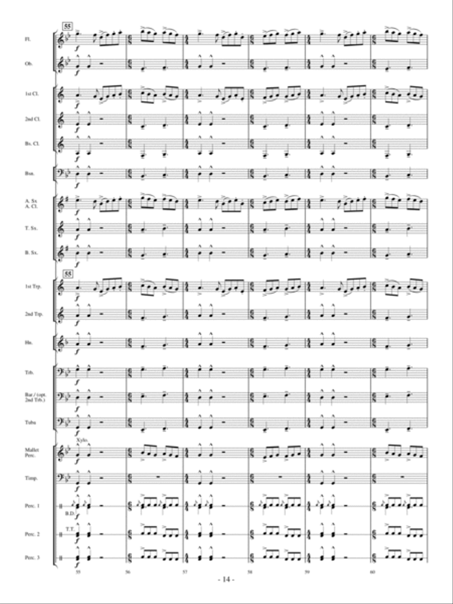 Panther In The Sky Concert Band scores gallery preview page 13