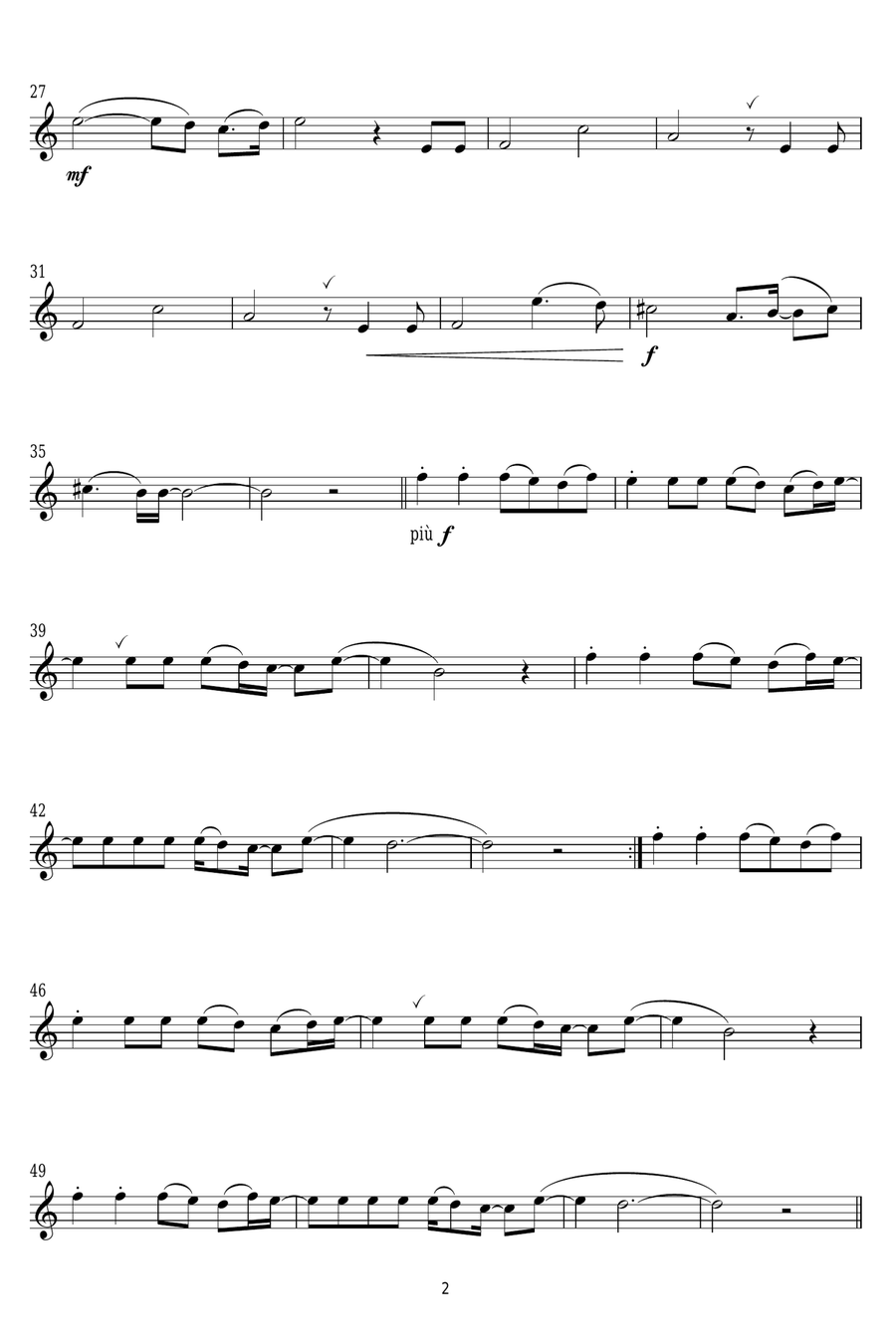 The Flood Alto Saxophone scores gallery preview page 2