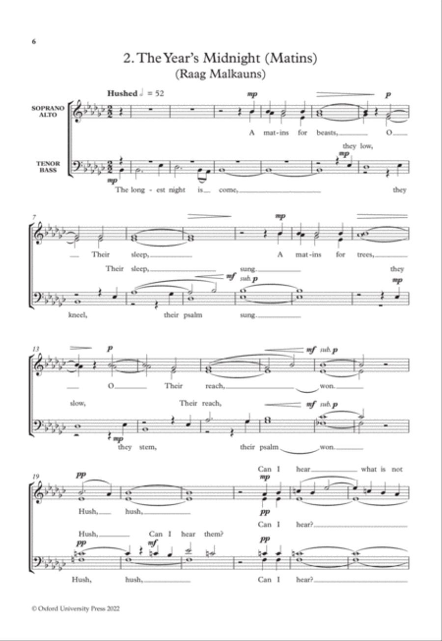 A Winter Breviary 4-Part scores gallery preview page 6