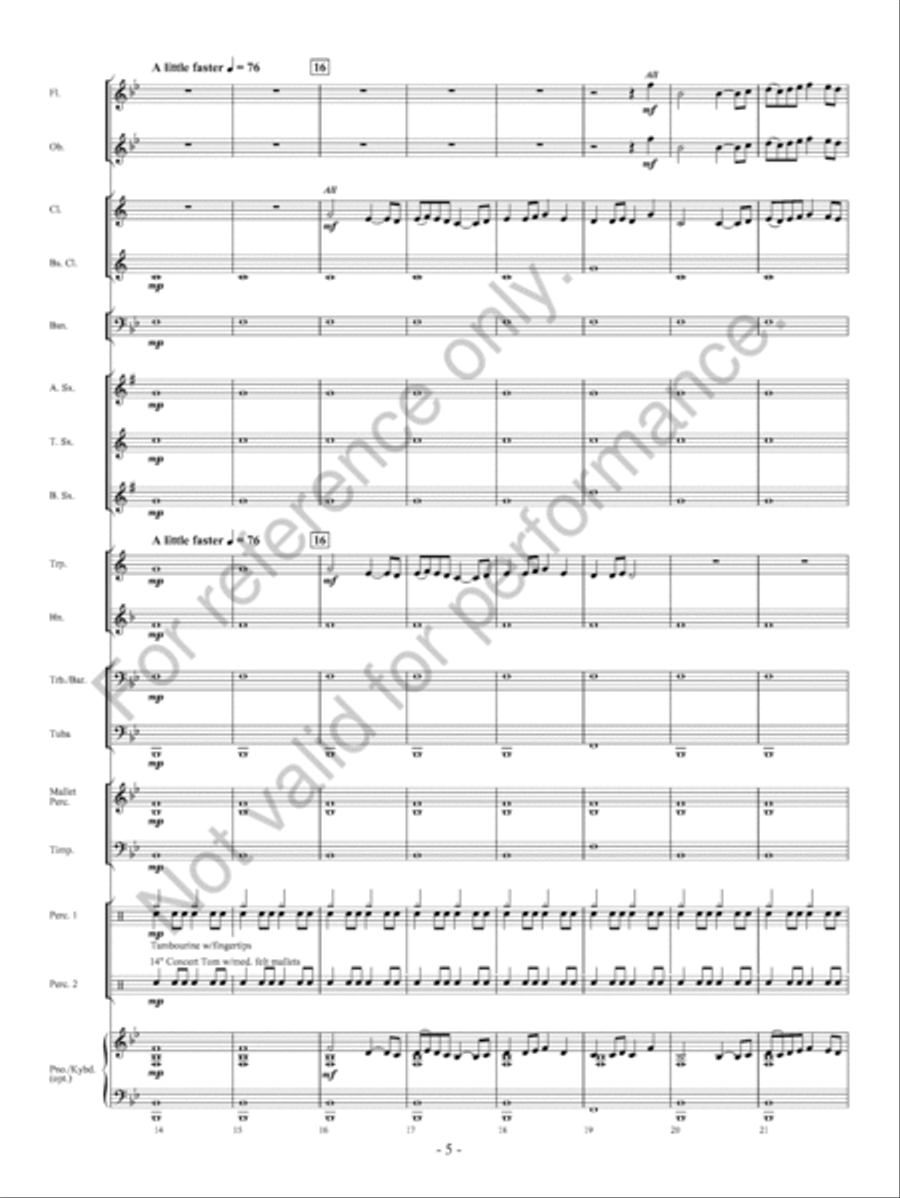 The Gift Of Hope Concert Band scores gallery preview page 6