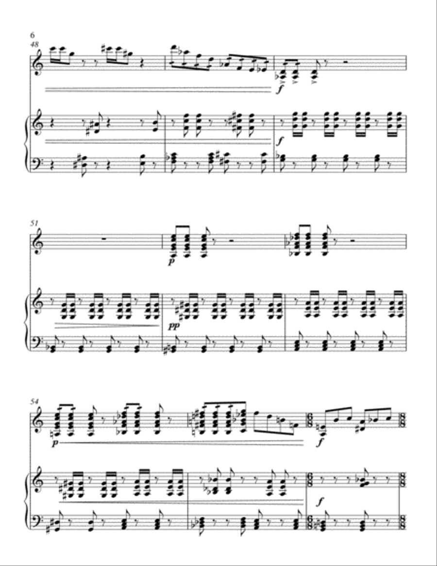 Three New Mexican Preludes for Guitar and Six-Mallet Marimba Guitar scores gallery preview page 6