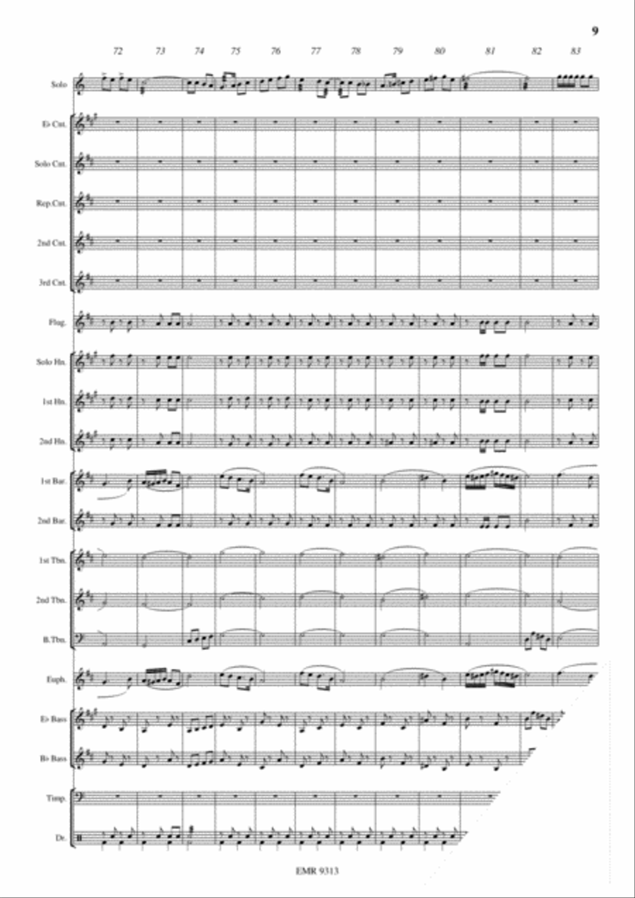 Xylophone In The Limelight Brass Band scores gallery preview page 10