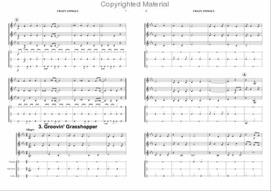 Crazy Animals Brass Band scores gallery preview page 4