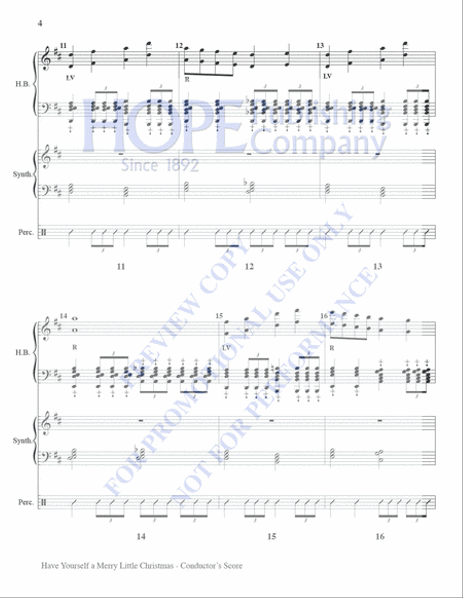 Have Yourself A Merry Little Christmas Set of Parts scores gallery preview page 4