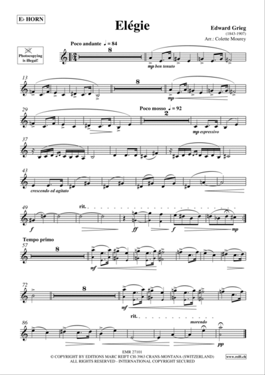 Elegie Horn scores gallery preview page 2