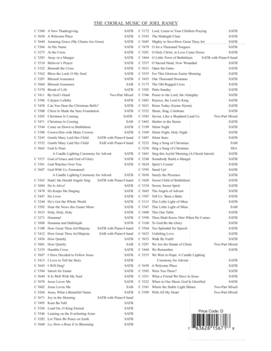 Joy in the Morning Joy in the Morning 4-Part scores gallery preview page 16