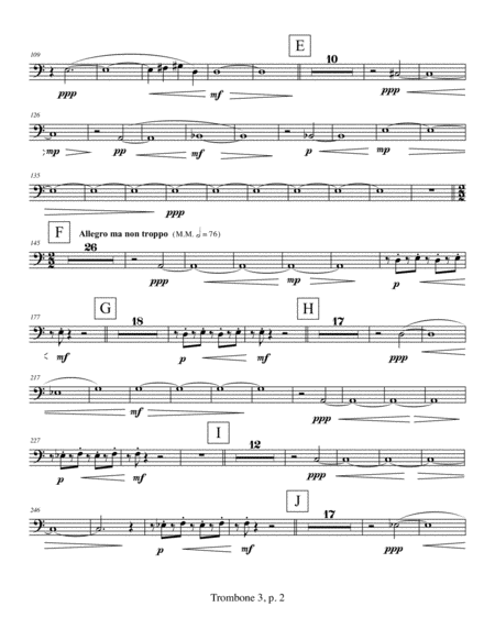 Violin Concerto (2009) Trombone part 3