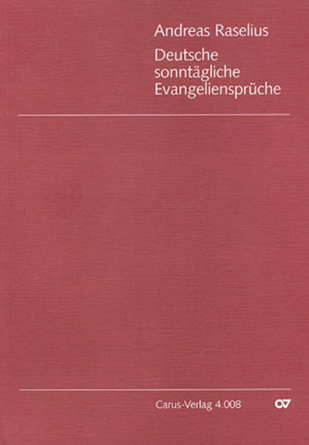 Raselius: Deutsche sonntagliche Evangelienspruche (1594)