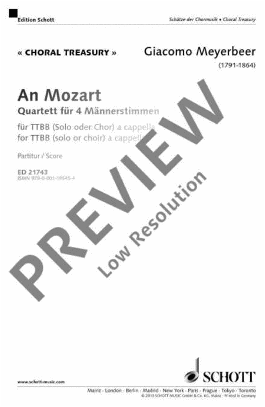 An Mozart TTBB scores gallery preview page 2