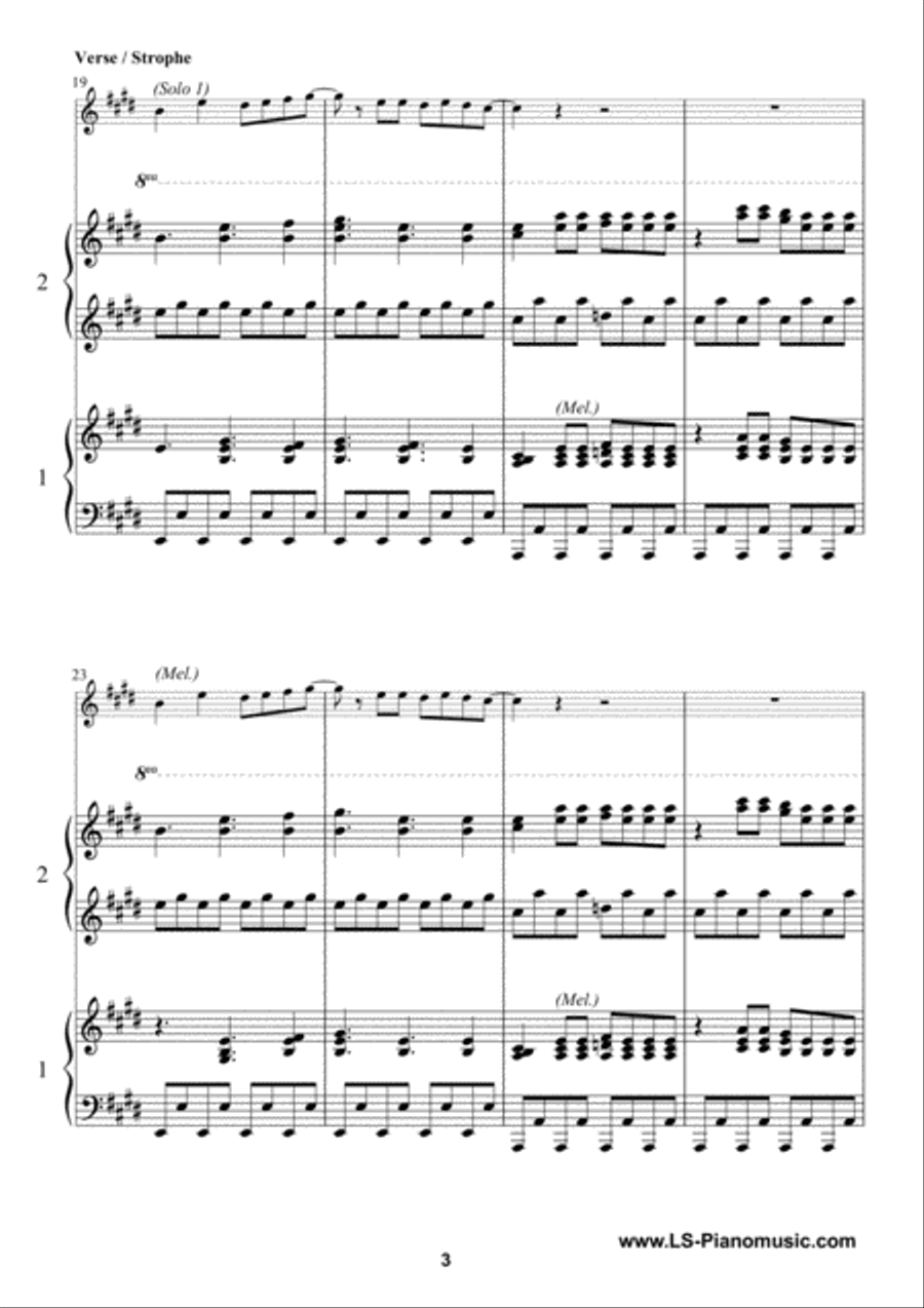 Mamma Mia Mamma Mia Flute scores gallery preview page 4
