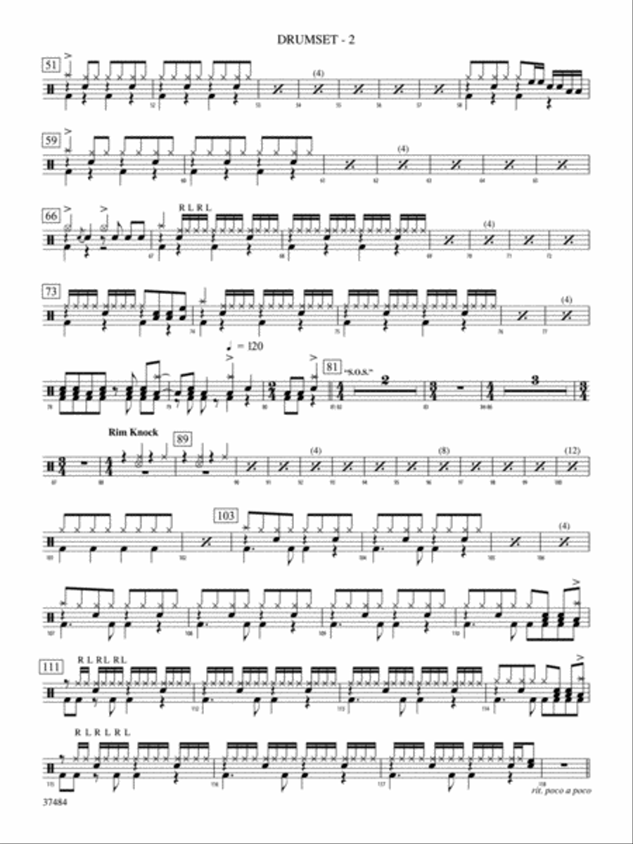 ABBA Medley: Drums Drums scores gallery preview page 2