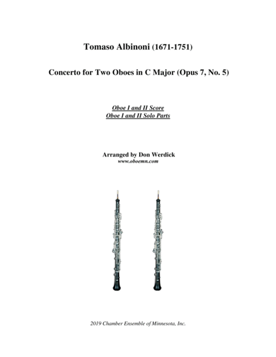 Concerto for Two Oboes in C Major, Op. 7 No. 5