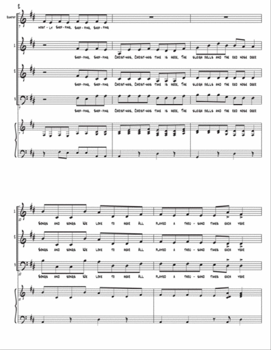 The Christmas Can-Can (as performed by Straight No Chaser) - Three-Part Mixed 3-Part scores gallery preview page 3