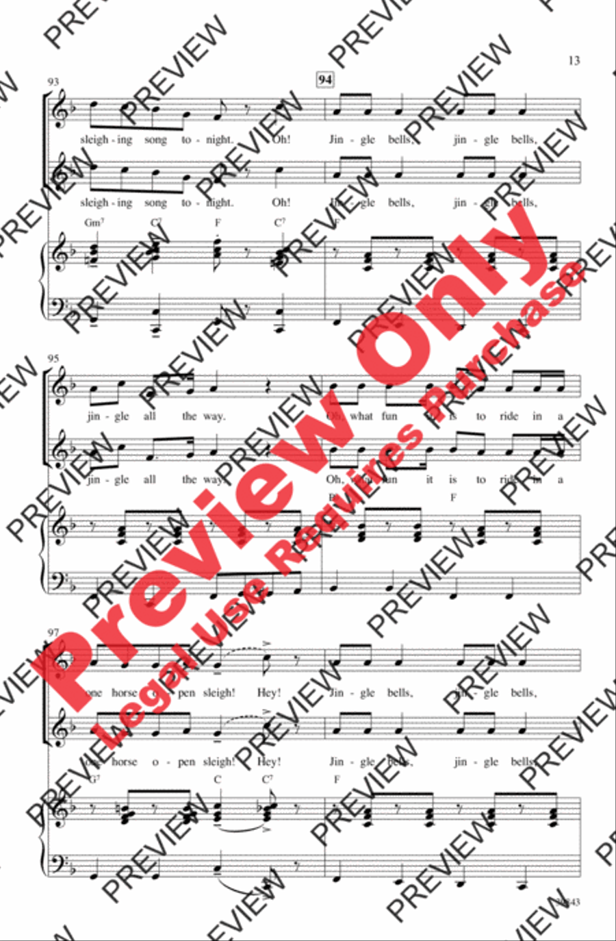 Jolly Jingle Christmas Medley 2-Part scores gallery preview page 13