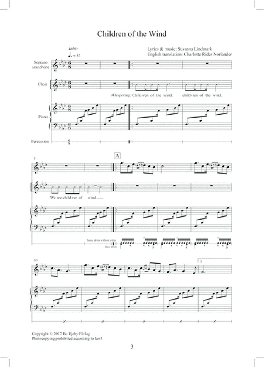 Children of the Wind SA scores gallery preview page 3