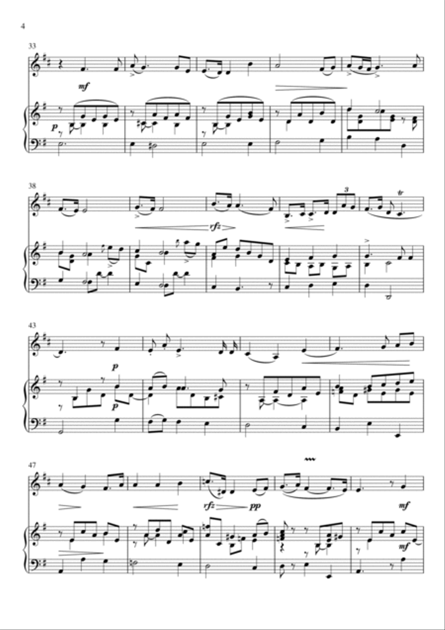 Antonio Cesti - Intorno all idol mio (Piano and French Horn) Small Ensemble scores gallery preview page 4