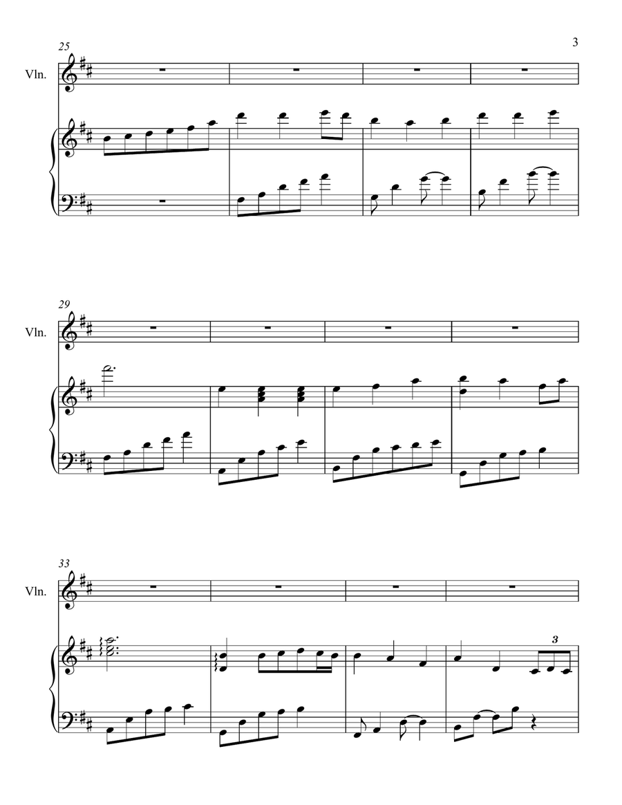 Be Thou My Vision for Piano and Violin Violin Solo scores gallery preview page 5