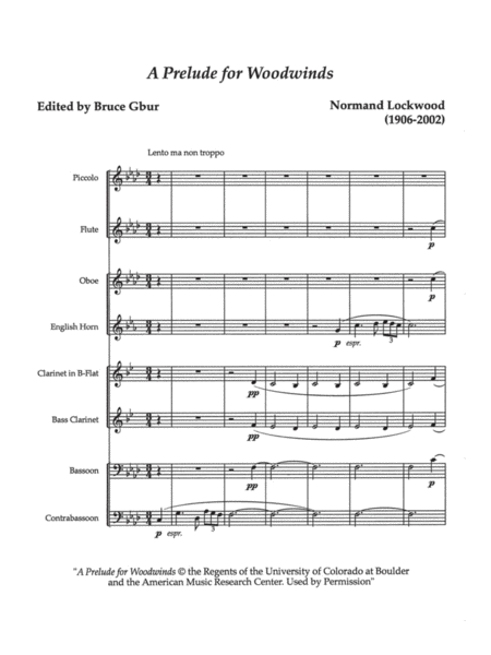 A Prelude for Woodwinds