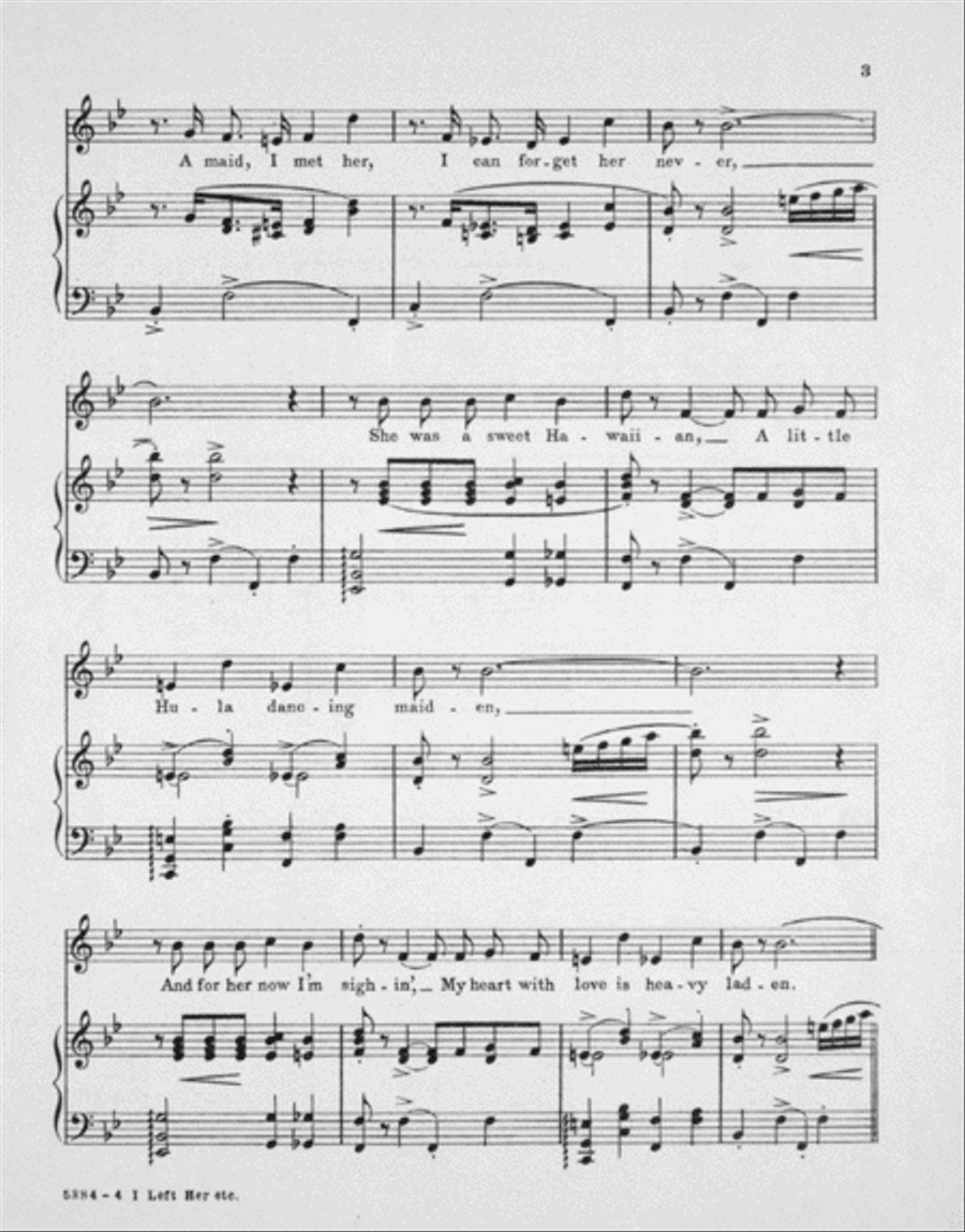 I Left Her on the Beach at Honolulu Men's Choir scores gallery preview page 3