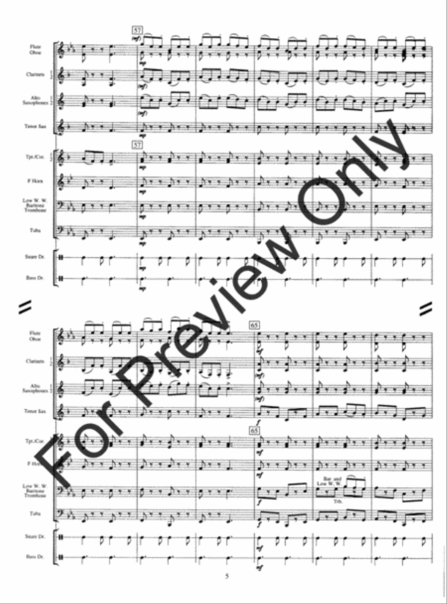 Two Irish Favorites Concert Band scores gallery preview page 8