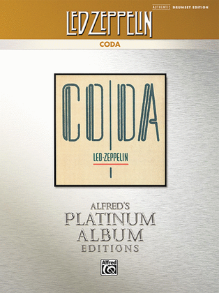 Book cover for Led Zeppelin -- Coda Platinum Drums