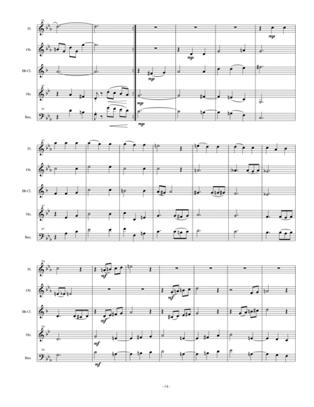 Horn (or Bassoon) Wind Quartet #6