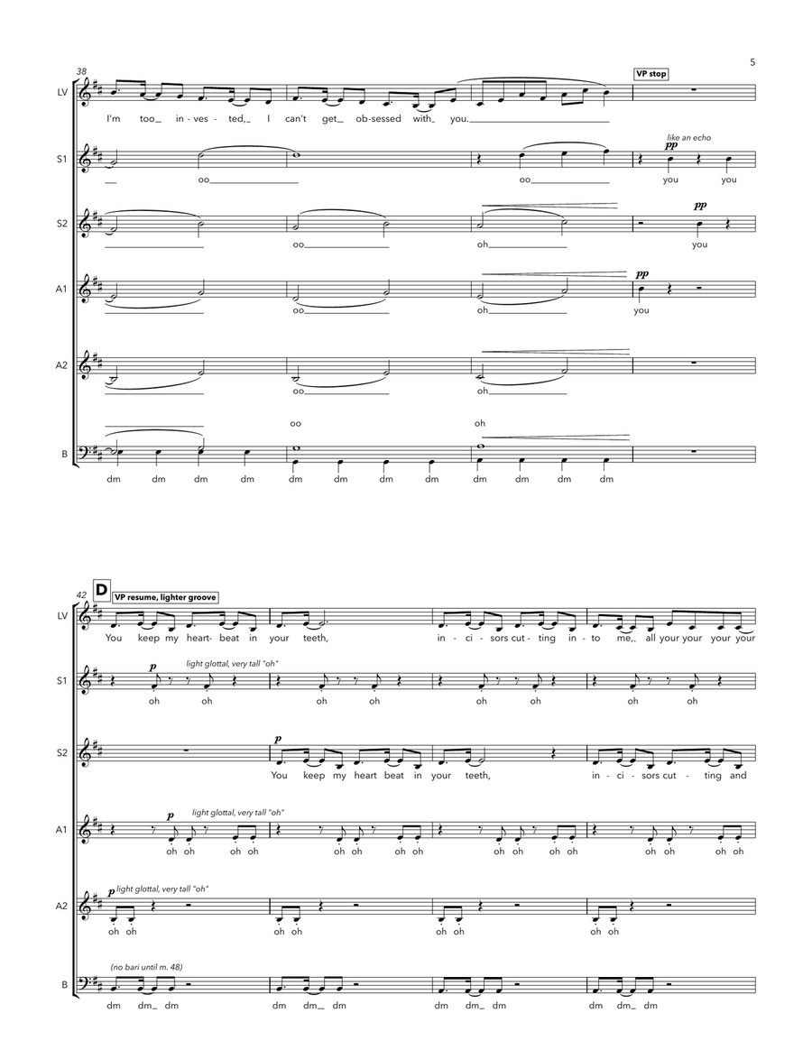 Obsessed 3-Part scores gallery preview page 5