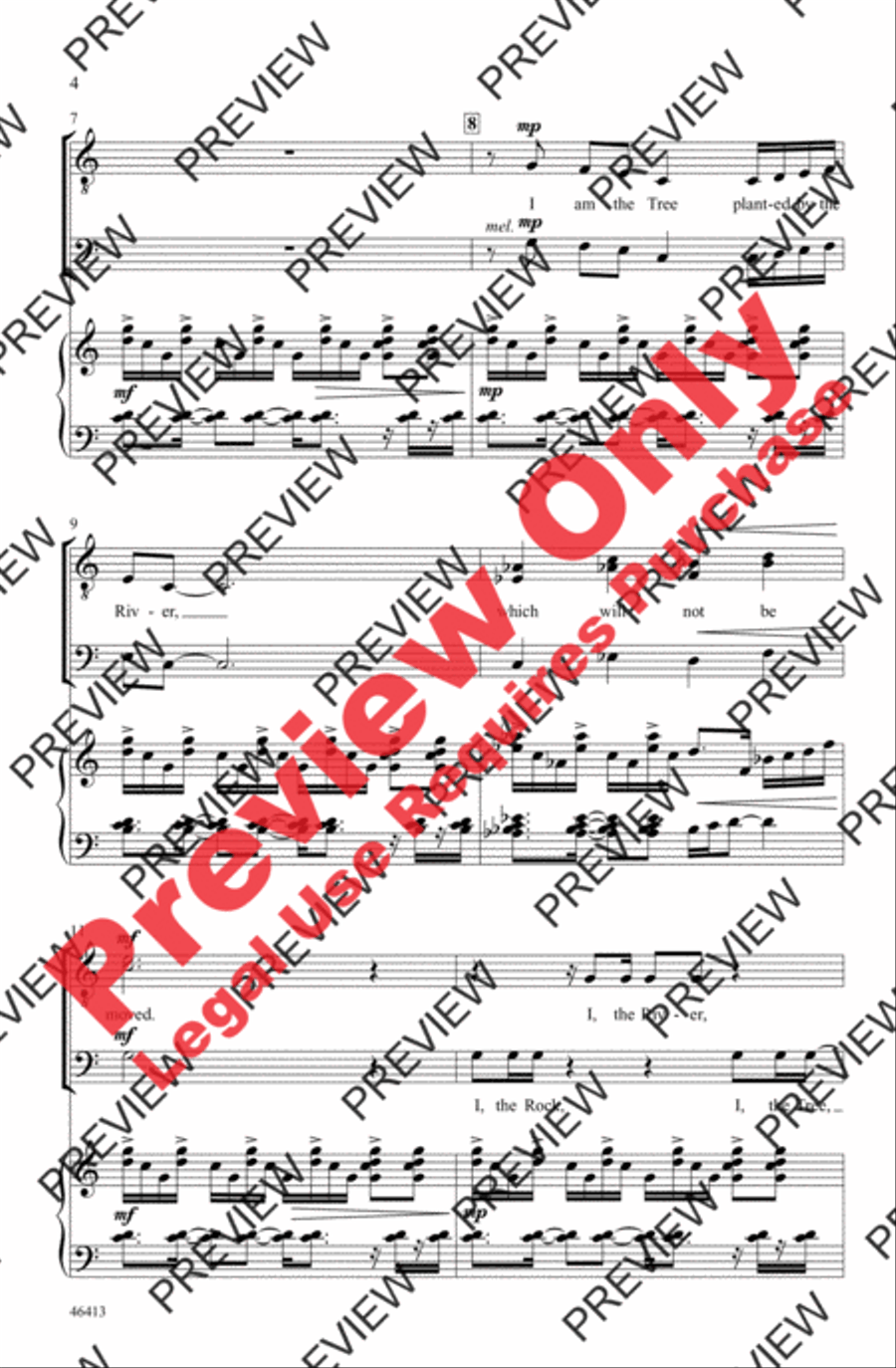 On the Pulse of Morning Men's Choir scores gallery preview page 4