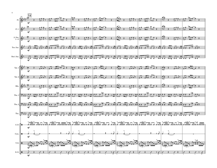 Sad But True Marching Band scores gallery preview page 4