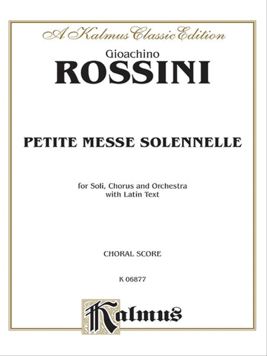 Petite Messe Solennelle 4-Part scores gallery preview page 1