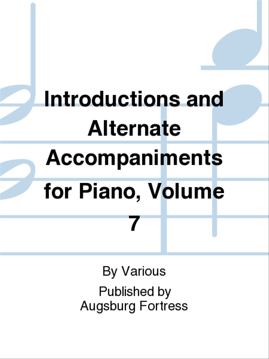 Introductions and Alternate Accompaniments for Piano, Volume 7 Piano Solo scores gallery preview page 1
