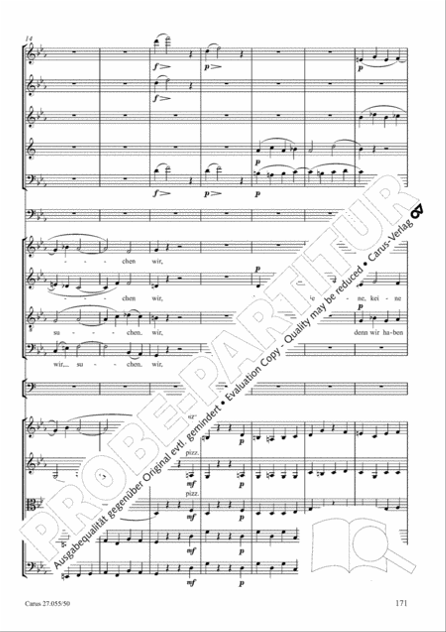 Ein Deutsches Requiem (German Requiem) 4-Part scores gallery preview page 178