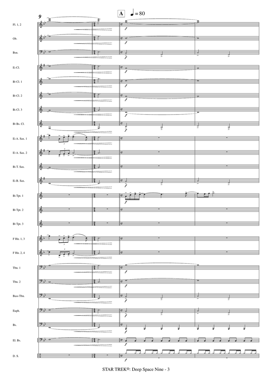 Star Trek - Deep Space Nine(R) Concert Band scores gallery preview page 5