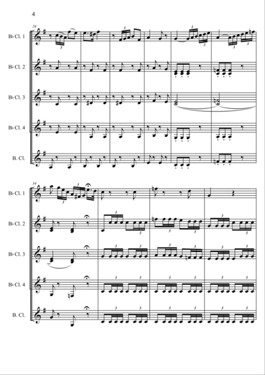 Tutte le feste al tempio Tutte le feste al tempio Woodwind Quintet scores gallery preview page 4