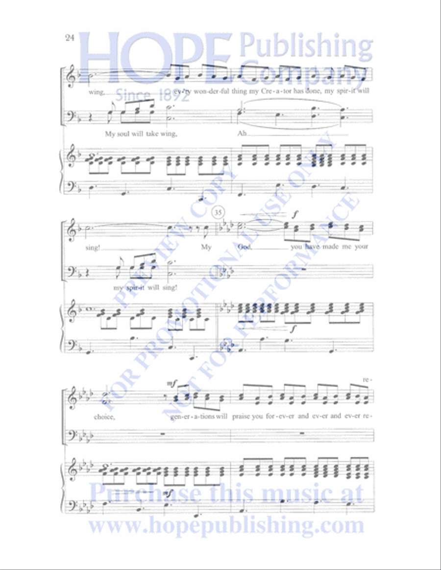 By Heaven's Light Choir scores gallery preview page 25