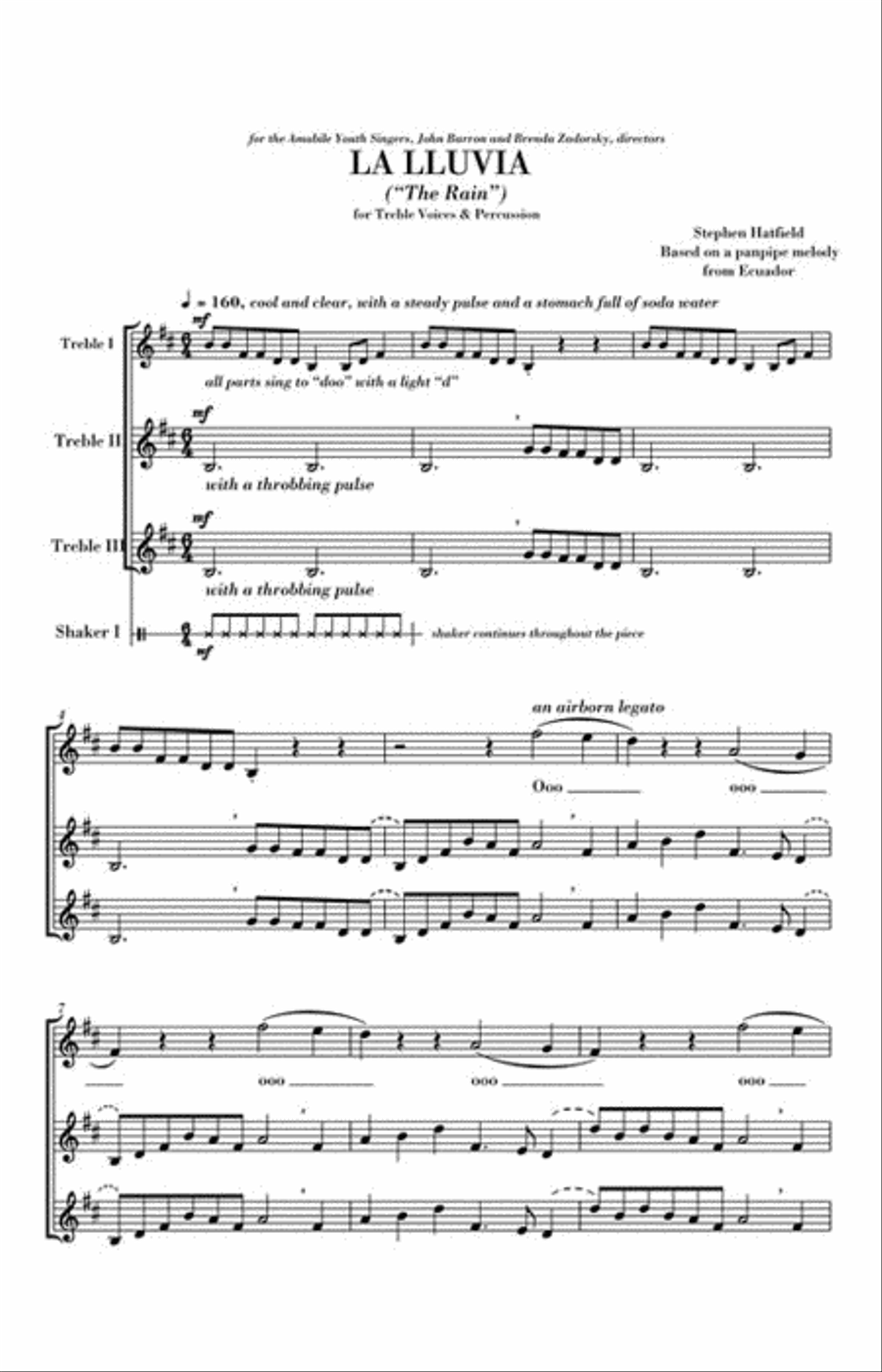 La Lluvia La Lluvia 3-Part scores gallery preview page 2